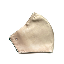 Load image into Gallery viewer, Silk Mask w/Crystal - Champagne - Maskela