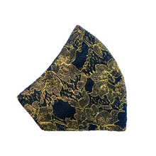 Load image into Gallery viewer, Lace Mask - Gold/Black - Maskela
