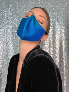 Iridescent Silk Mask - Turquoise - Maskela