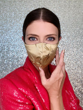 Load image into Gallery viewer, Bamboo Mask - Gold - Maskela