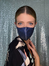 Load image into Gallery viewer, Royal Mask - Navy/Silver - Maskela