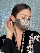 Load image into Gallery viewer, Snakeskin Sequin Mask - Maskela