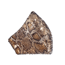 Load image into Gallery viewer, Snakeskin Sequin Mask - Maskela