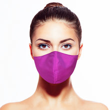 Load image into Gallery viewer, Thai Silk Mask - Iridescent Magenta - Maskela