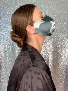 Camel Silk Mask - Grey - Maskela