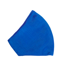 Load image into Gallery viewer, Thai Silk Mask - Iridescent Blue - Maskela
