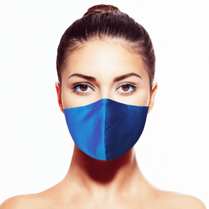 Thai Silk Mask - Iridescent Blue - Maskela