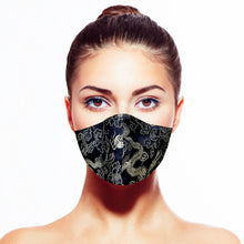 Load image into Gallery viewer, Dragon Mask - Black - Maskela
