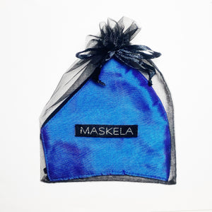 Thai Silk Mask - Iridescent Blue - Maskela