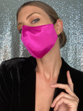 Load image into Gallery viewer, Satin Mask - Fuchsia - Maskela
