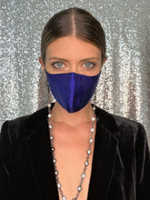 Load image into Gallery viewer, Satin Mask - Royal Blue - Maskela
