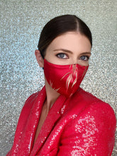 Load image into Gallery viewer, Bamboo Mask - Red - Maskela
