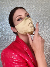 Load image into Gallery viewer, Bamboo Mask - Gold - Maskela
