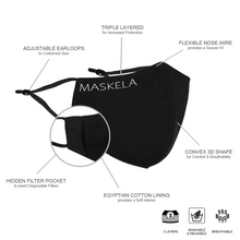 Load image into Gallery viewer, Satin Mask - Matte Black - Maskela
