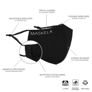 Satin Mask - Matte Black - Maskela