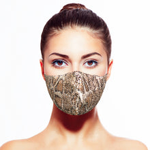 Load image into Gallery viewer, Snakeskin Sequin Mask - Maskela
