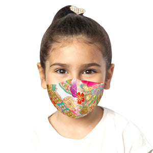 Kids Peranakan Mask - White - Maskela