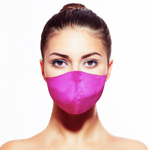 Satin Mask - Fuchsia - Maskela