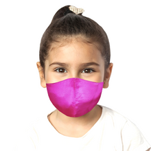 Load image into Gallery viewer, Kids Satin Mask - Fuchsia - Maskela
