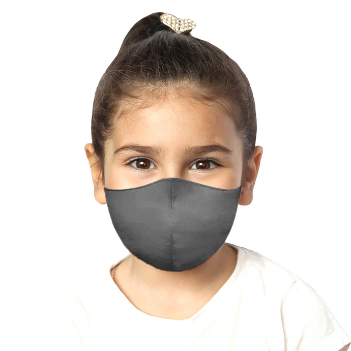 Kids Satin Mask - Matte Gray - Maskela