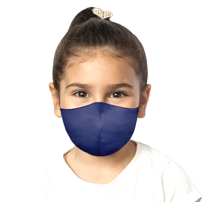 Kids Satin Mask - Matte Navy - Maskela