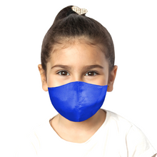 Load image into Gallery viewer, Kids Satin Mask - Sapphire - Maskela
