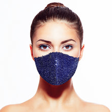 Load image into Gallery viewer, Sequin Mask - Shiny Midnight - Maskela
