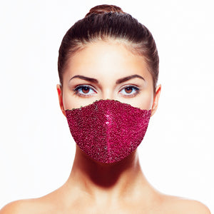 Sequin Mask - Shiny Berry - Maskela