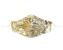Load image into Gallery viewer, Snakeskin mask - Gold - Maskela
