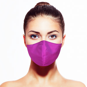 Thai Silk Mask - Iridescent Magenta - Maskela