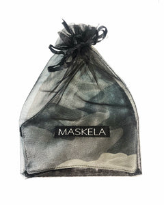 Camel Silk Mask - Grey - Maskela